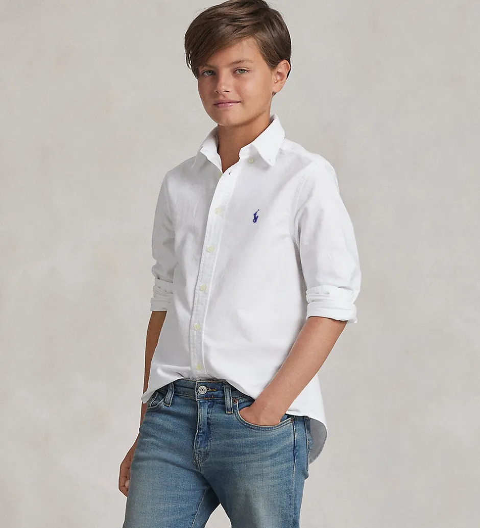 Skjorter|Konfirmationstøj|Polo Ralph Lauren Skjorte - Hør - Hvid