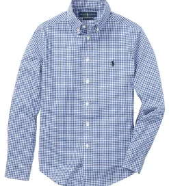 Konfirmationstøj|Polo Ralph Lauren Skjorte - Core Replen - Blå/Hvidternet