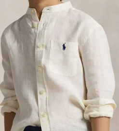 Skjorter|Konfirmationstøj|Polo Ralph Lauren Skjorte - Hør- Postboy - Hvid