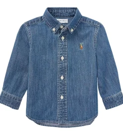 Skjorter|Konfirmationstøj|Polo Ralph Lauren Skjorte - Denim - Dark Blue