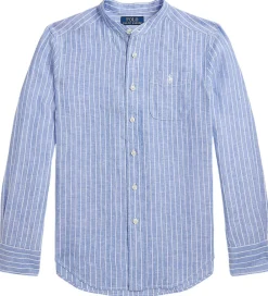 Skjorter|Konfirmationstøj|Polo Ralph Lauren Skjorte - Postboy - Blå/Hvidstribet