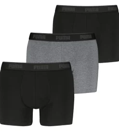 Undertøj|Puma Boxershorts - 3-pak - Comfort Stretch - Men - Sort/Grå