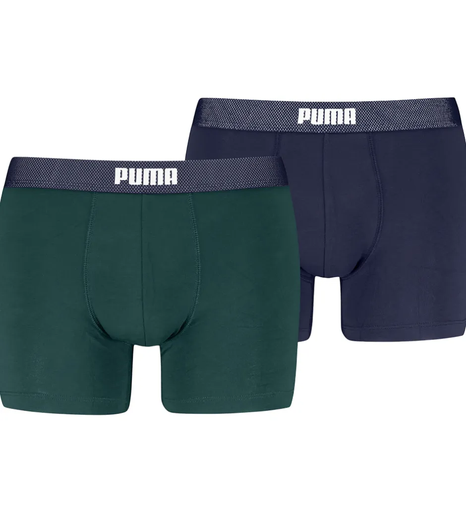 Undertøj|Puma Boxershorts - 2-pak - Grøn/Navy