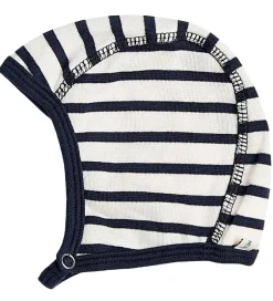 Babyhjelme|Racing Kids Babyhjelm - Hvid/Navy m. Striber