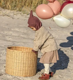 Elefanthuer|Racing Kids Elefanthue - 2-lags - Dusty Heather m. Sløjfe