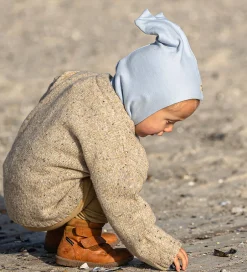 Elefanthuer|Racing Kids Elefanthue - 2-lags - Uld/Bomuld - Blå m. Takker