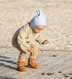 Elefanthuer|Racing Kids Elefanthue - 2-lags - Uld/Bomuld - Blå m. Takker