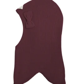 Elefanthuer|Racing Kids Elefanthue - Uld/Bomuld - 2-lags - Bordeaux m. Sløjf