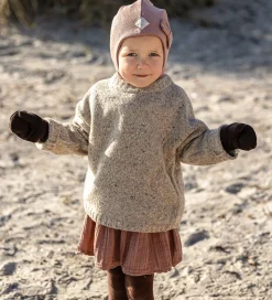 Elefanthuer|Racing Kids Elefanthue - Uld/Bomuld - 2-lags - Støvet Lilla m. S