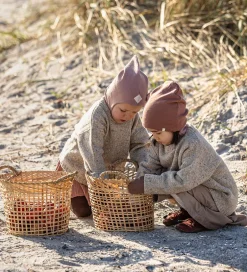 Elefanthuer|Racing Kids Elefanthue - Uld/Bomuld - 2-lags - Acorn m. Sløjfe