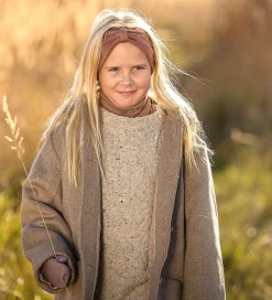 Pandebånd|Huer Og Hatte|Racing Kids Pandebånd - Uld/Bomuld - Acorn m. Sløjfe