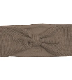 Pandebånd|Racing Kids Pandebånd - Uld/Bomuld - Brown Birch Bark m. Sløjfe