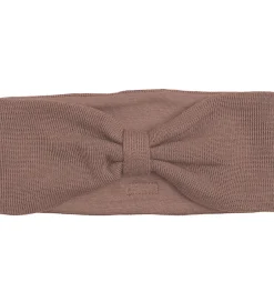 Pandebånd|Racing Kids Pandebånd - Uld/Bomuld - Brun m. Sløjfe