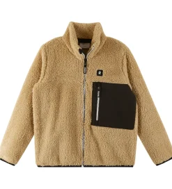 Fleece|Reima Fleecejakke - Turilas - Brun m. Sort
