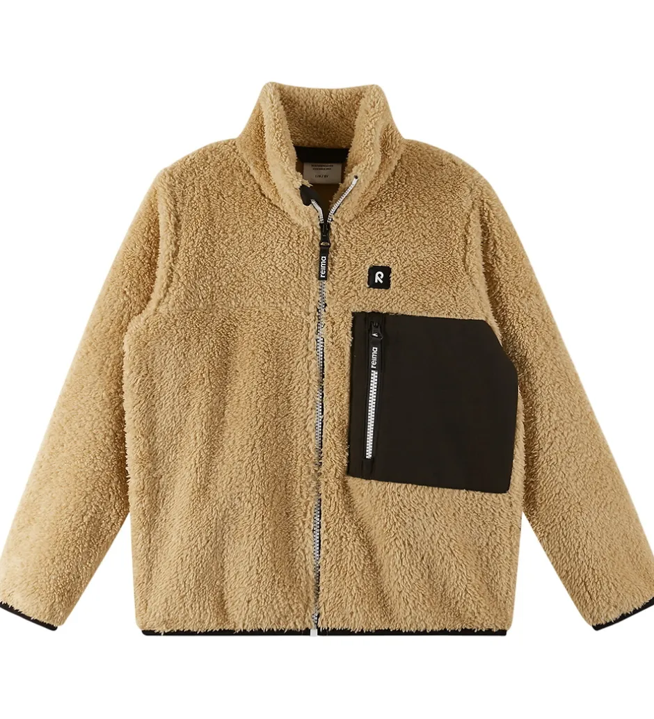 Fleece|Reima Fleecejakke - Turilas - Brun m. Sort