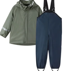 Regntøj|Reima Regntøj m. Seler - Tihku - PU - Greyish Green