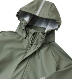 Regntøj|Reima Regntøj m. Seler - Tihku - PU - Greyish Green