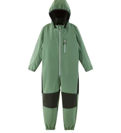 Softshell|Reima Softshelldragt m. Fleece - Nurmes - Green Clay