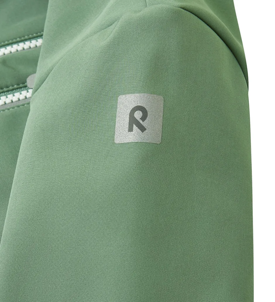 Softshell|Reima Softshelldragt m. Fleece - Nurmes - Green Clay