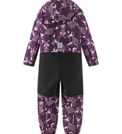Softshell|Reima Softshelldragt m. Fleece - Nurmes - Lilla m. Ræve