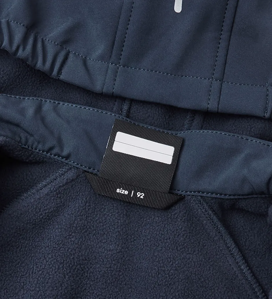 Softshell|Reima Softshelldragt m. Fleecefor - Mjosa - Navy