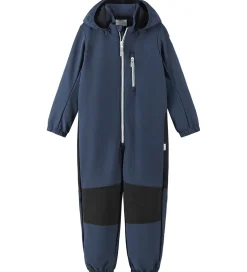 Softshell|Reima Softshelldragt m. Fleece - Nurmes - Blå