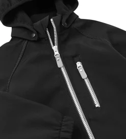 Softshell|Reima Softshelljakke m. Fleecefor - Vantti - Sort