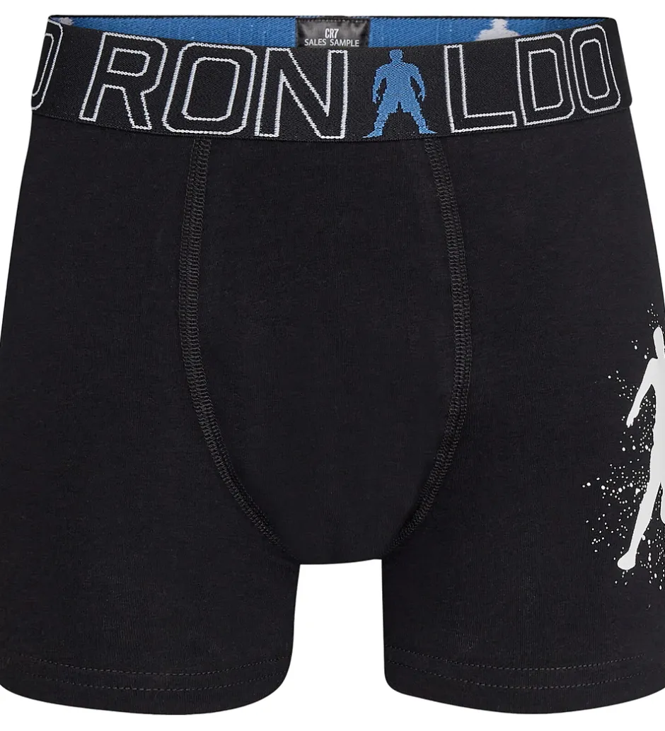Basis|Undertøj|JBS Ronaldo Boxershorts - Noos - 2-pak - Sort/Grå m. Blå