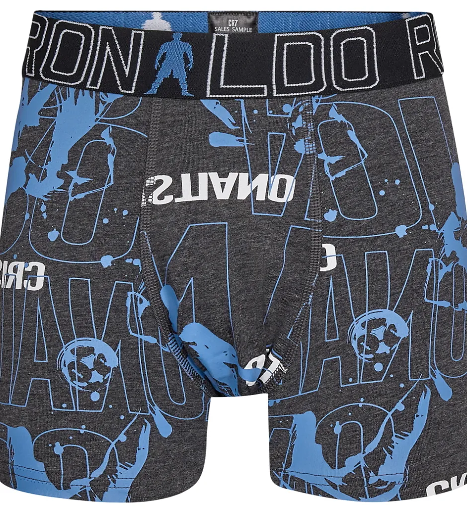 Basis|Undertøj|JBS Ronaldo Boxershorts - Noos - 2-pak - Sort/Grå m. Blå