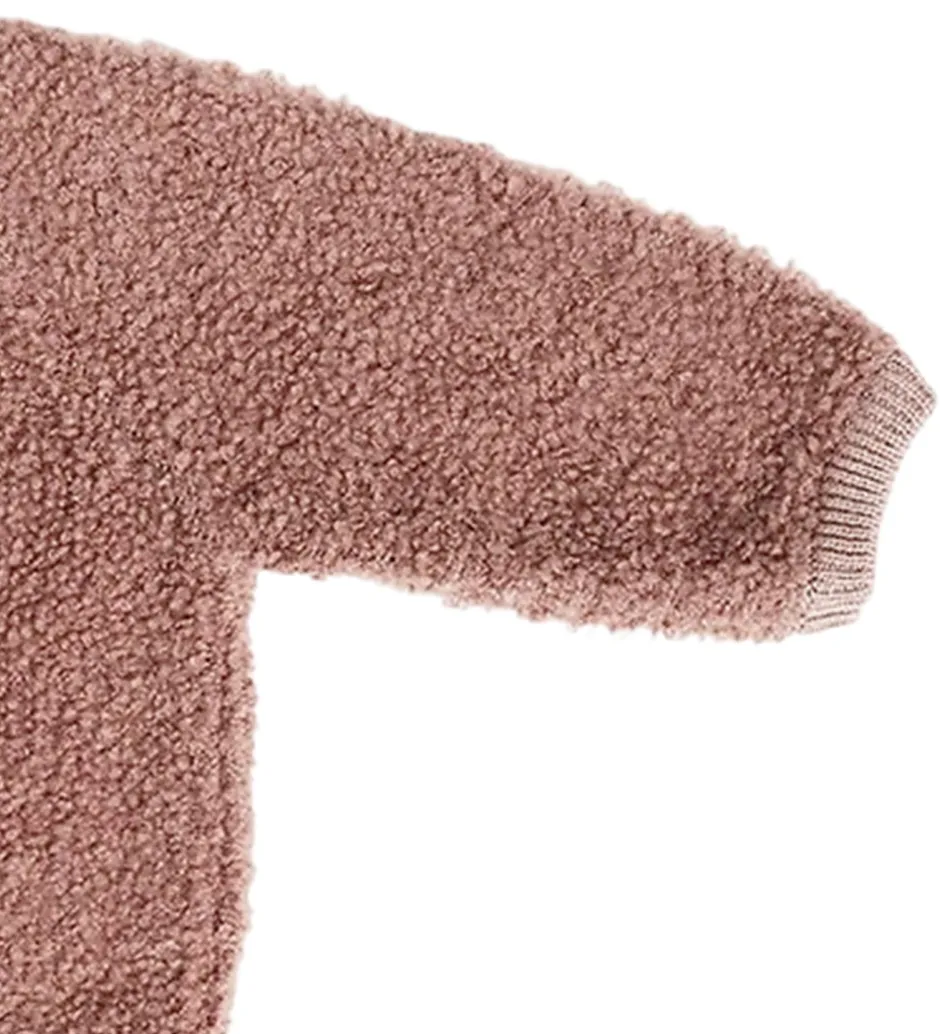 Cardigans|Uld|Smallstuff Cardigan m. Lynlås - Uld - Rose