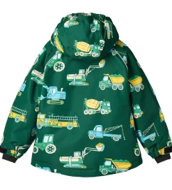 Vinterjakker|Småfolk Vinterjakke - Evergreen m. Køretøj