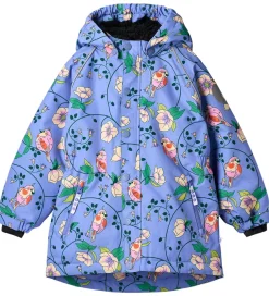 Vinterjakker|Småfolk Vinterjakke - Purple Delight m. Fugle/Blomster