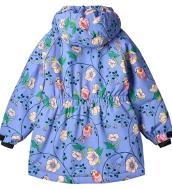 Vinterjakker|Småfolk Vinterjakke - Purple Delight m. Fugle/Blomster