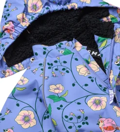 Vinterjakker|Småfolk Vinterjakke - Purple Delight m. Fugle/Blomster