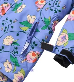 Vinterjakker|Småfolk Vinterjakke - Purple Delight m. Fugle/Blomster