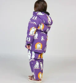 Vinterjakker|Småfolk Vinterjakke - Purple Heart m. Isbjørne