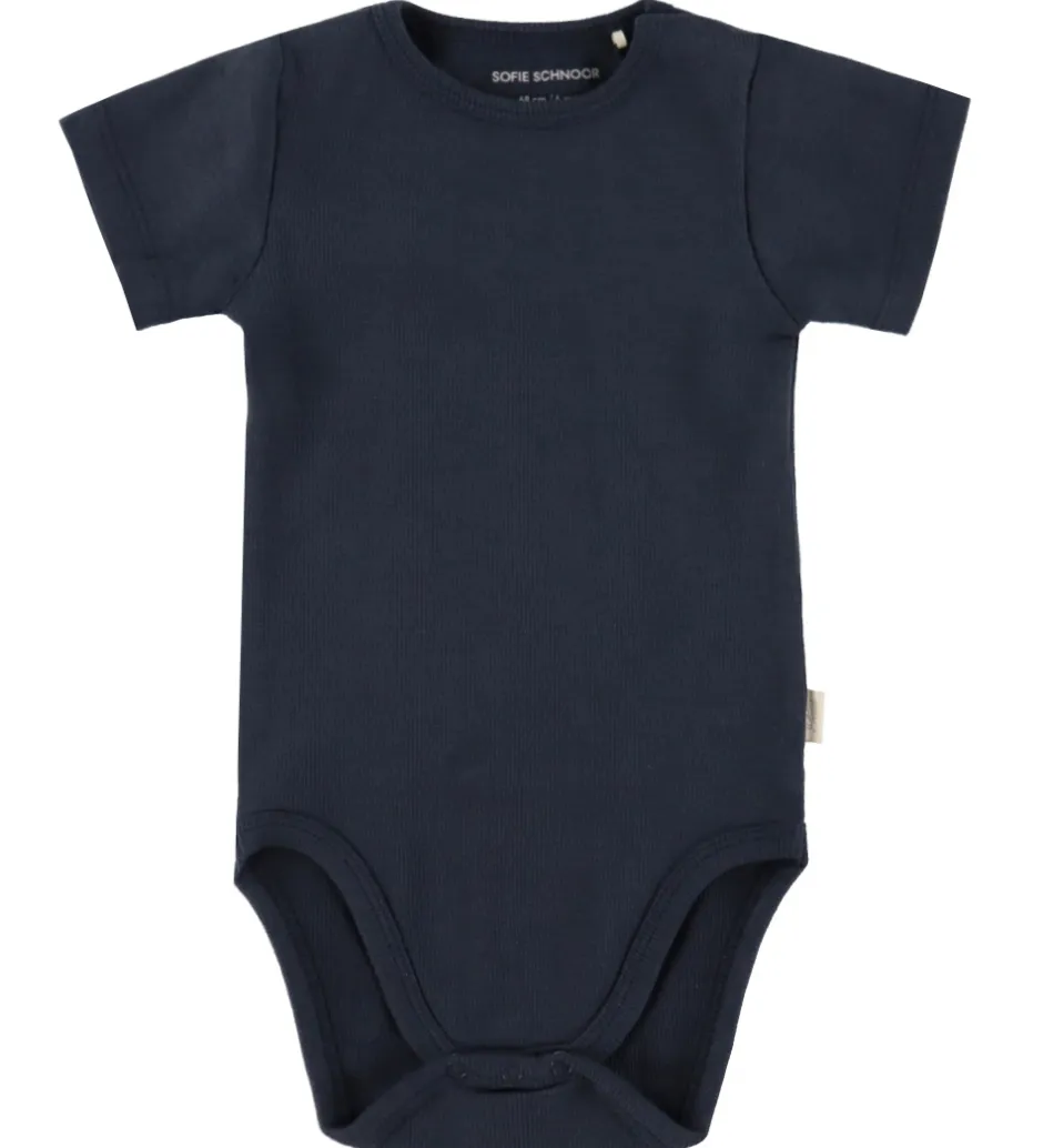 Bodyer|Basis|Sofie Schnoor Body l/æ - Rib - Aske - Dark Blue