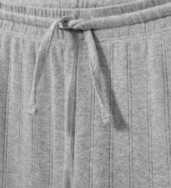 Bukser Og Jeans|Basis|Sofie Schnoor Bukser - LovaSY - Gråmeleret m. Hulmønster