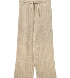 Bukser Og Jeans|Basis|Sofie Schnoor bukser - LovaSK - Beige m. Hulmønster