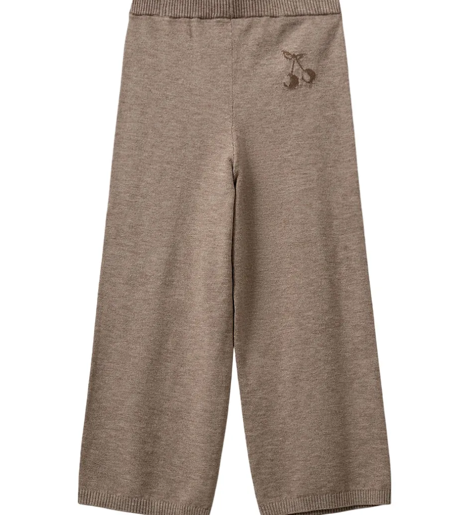 Bukser Og Jeans|Uld|Sofie Schnoor Bukser - Uld - Strik - Lovask - Brunmeleret