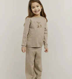 Bukser Og Jeans|Uld|Sofie Schnoor Bukser - Uld - Strik - Lovask - Brunmeleret