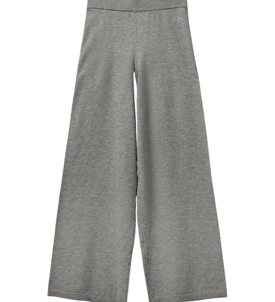 Bukser Og Jeans|Uld|Sofie Schnoor Bukser - Uld - Strik - Vulasy - Gråmeleret