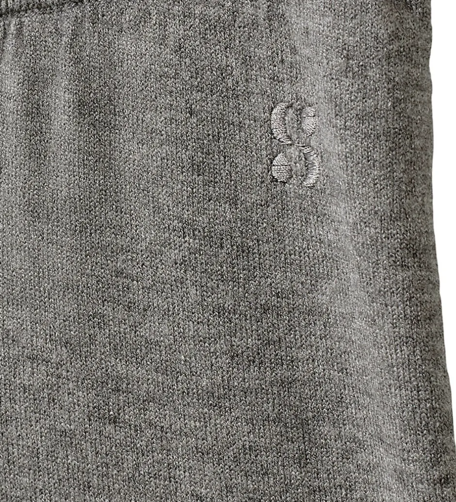 Bukser Og Jeans|Uld|Sofie Schnoor Bukser - Uld - Strik - Vulasy - Gråmeleret