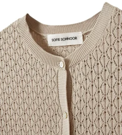 Cardigans|Sofie Schnoor Cardigan - Strik - CisseSY - Beige m. Hulmønster