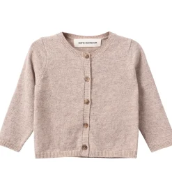 Striktrøjer|Sofie Schnoor Cardigan - Strik - Uld - Cisse - Brown Melange