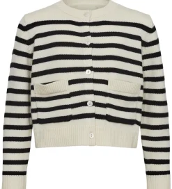 Striktrøjer|Sofie Schnoor Cardigan - Strik - Off White m. Striber