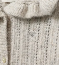 Striktrøjer|Sofie Schnoor Cardigan - Strik - Hennysk - Ecru Melange