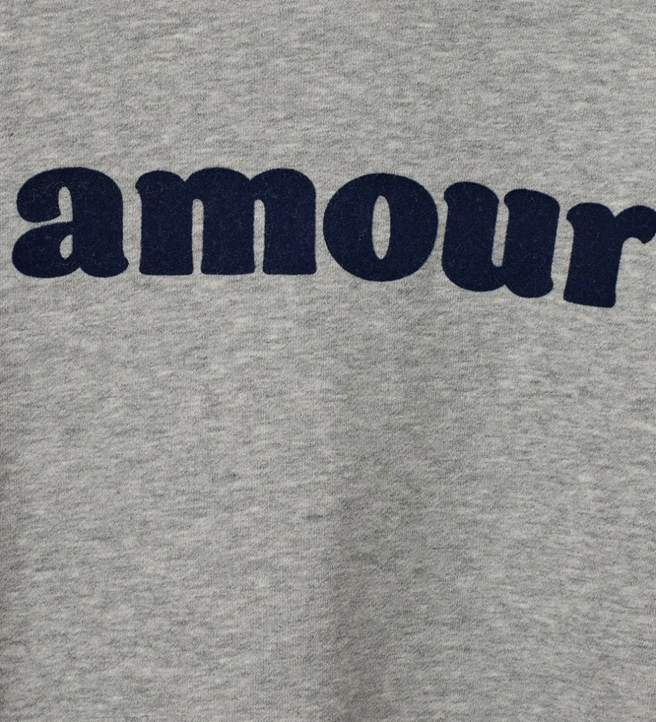 Hættetrøjer|Sofie Schnoor Girls Hættetrøje - Simona - Gråmeleret m. Print