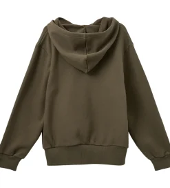 Hættetrøjer|Sofie Schnoor Girls Hættetrøje - Simona - Crocodile Green m. Pri