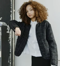 Cardigans|Sofie Schnoor Jakke - Hollysy - Sort m. Glimmertern